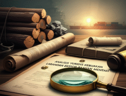 Analisis Yuridis Kebijakan Larangan Ekspor Bahan Mentah