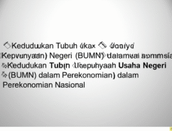 Kedudukan Tubuh Usaha Kepunyaan Negeri (BUMN) dalam Perekonomian Nasional