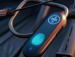 Kunci Sepeda Pintar dengan Pemindai Sidik Jari