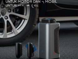 Pompa Ban Elektrik Portable untuk Motor dan Mobil